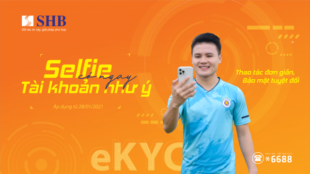 “Selfie” có ngay tài khoản như ý cùng SHB