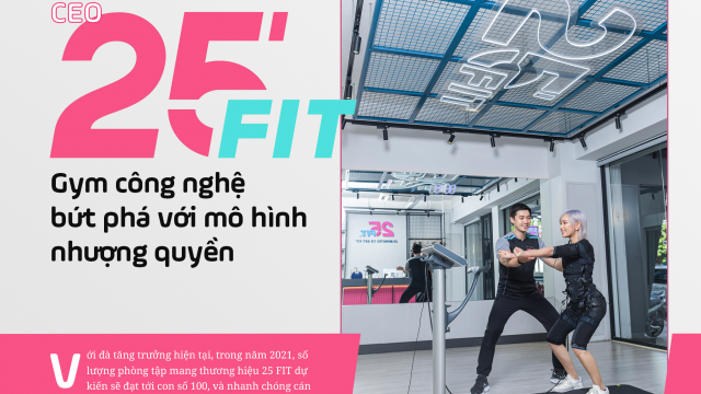 CEO 25 FIT: Gym công nghệ bứt phá với mô hình nhượng quyền