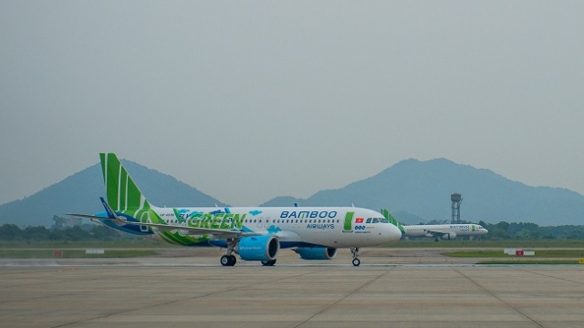 Máy bay mới của Bamboo Airways mang biểu tượng ‘Fly Green’