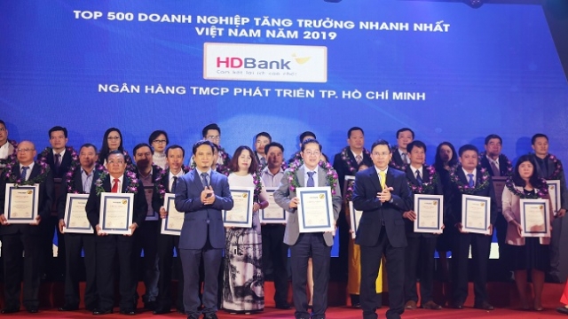 HDBank lọt Top 5 Ngân hàng có tốc độ tăng trưởng nhanh nhất năm 2019