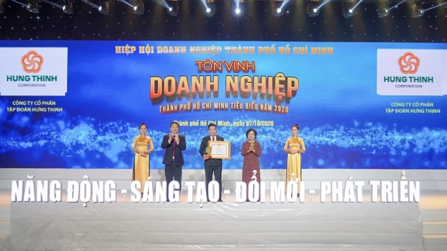 Tập đoàn Hưng Thịnh thắng lớn loạt giải thưởng doanh nghiệp, doanh nhân TP. HCM tiêu biểu 2020