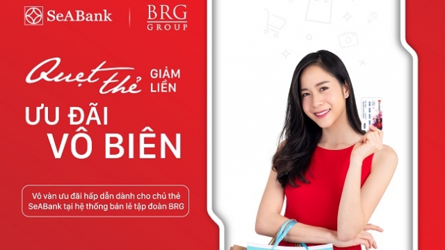 'Quẹt thẻ giảm liền - Ưu đãi vô biên' cùng thẻ SeABank