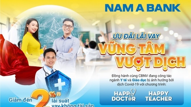 Nam A Bank tung gói ưu đãi “Happy Teacher” và “Happy Doctor”