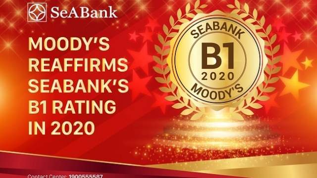 SeABank được Moody's giữ nguyên xếp hạng tín nhiệm B1