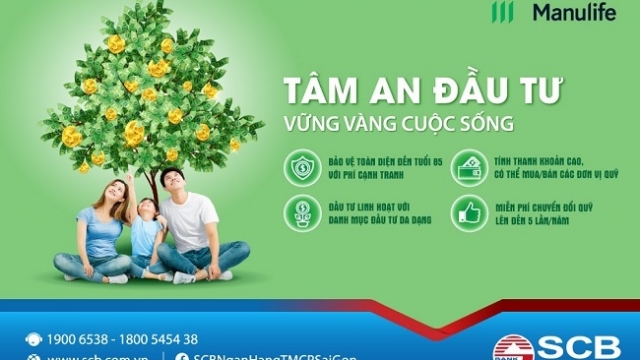 SCB và Manulife triển khai bảo hiểm 'Tâm An Đầu Tư'