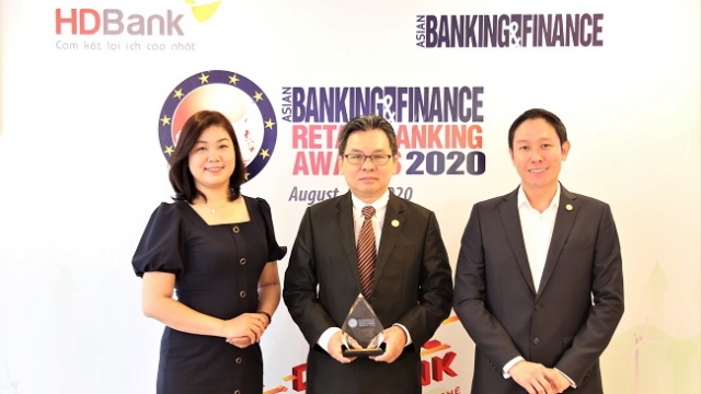 HDBank nhận giải 'Ngân hàng bán lẻ nội địa tốt nhất 2020'