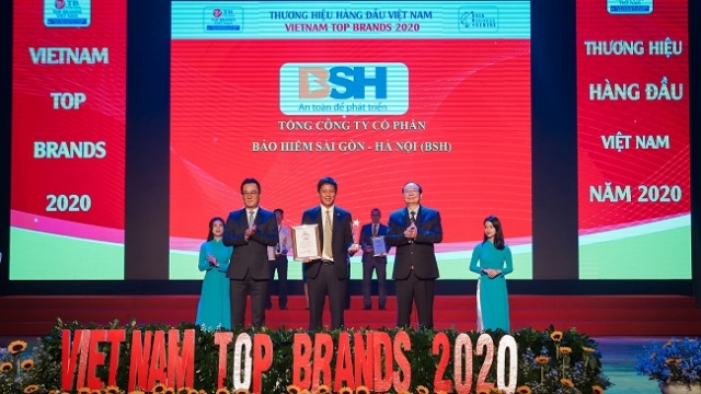 Bảo hiểm BSH vào danh sách 10 thương hiệu hàng đầu Việt Nam năm 2020