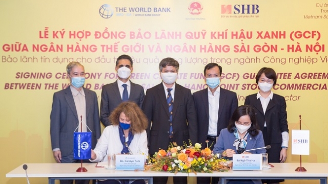 SHB và World Bank ký hợp đồng bảo lãnh Quỹ Khí hậu Xanh