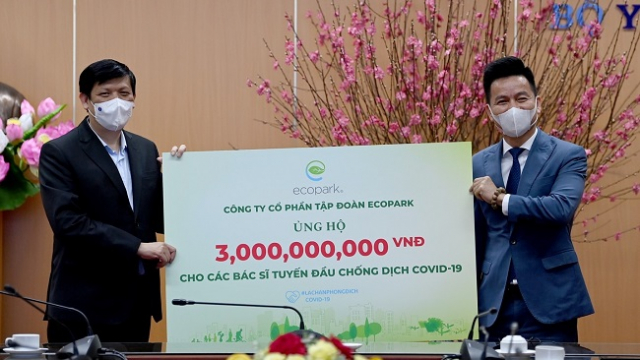 Ecopark ủng hộ 13 tỷ đồng cho công tác phòng chống dịch Covid-19