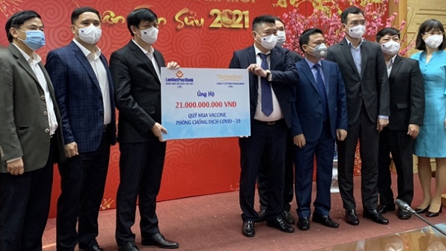 LienVietPostBank và Thaiholdings tặng 21 tỷ đồng cho Quỹ mua Vaccine ngừa Covid-19