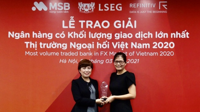MSB là ngân hàng có khối lượng giao dịch ngoại hối lớn nhất Việt Nam