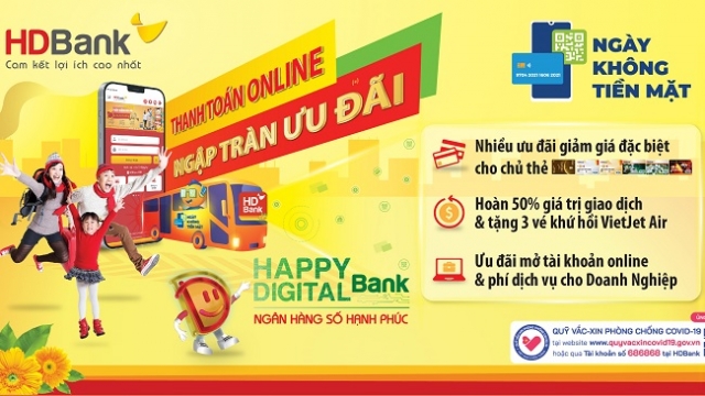 Tận hưởng chuỗi ưu đãi “siêu chất” khi thanh toán không tiền mặt với HDBank