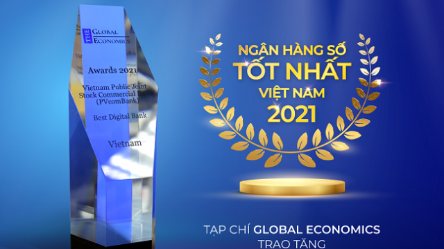 PVcomBank nhận giải ngân hàng số tốt nhất Việt Nam 2021