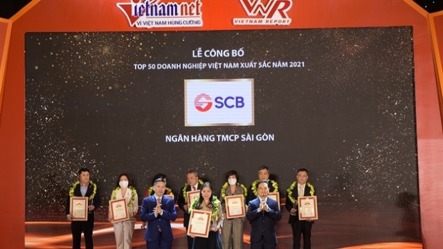 SCB vào Top 50 doanh nghiệp xuất sắc nhất Việt Nam 2021