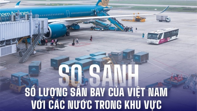 Việt Nam đang ở đâu trên bản đồ sân bay khu vực?