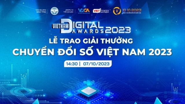 Giải thưởng Chuyển đổi số Việt Nam năm 2023 được trao ngày 7/10