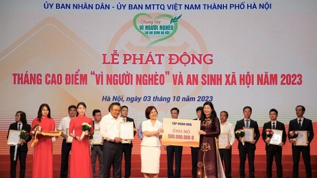 BRG và SeABank ủng hộ 1 tỷ đồng cho “Quỹ Vì người nghèo” của Thủ đô