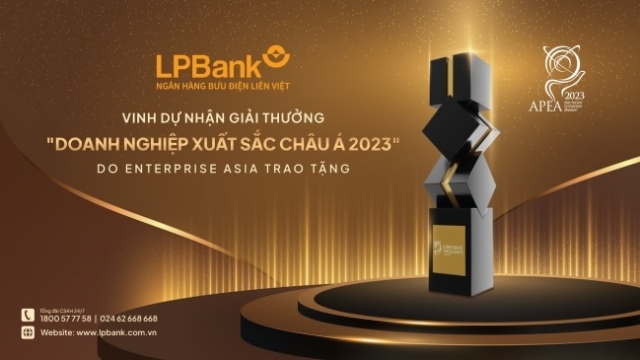 LPBank tiếp tục nhận giải thưởng Doanh nghiệp xuất sắc châu Á năm 2023