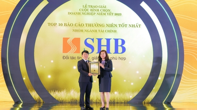 SHB được vinh danh Top 10 doanh nghiệp có báo cáo thường niên tốt nhất