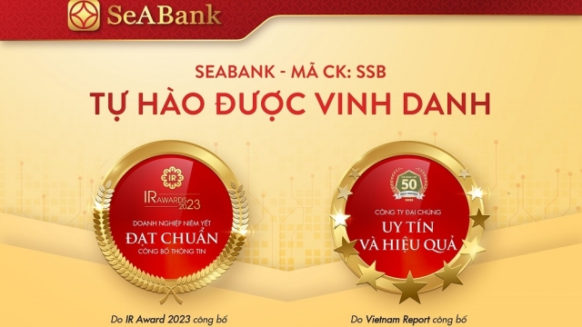 SeABank nhận giải Top 50 công ty đại chúng uy tín và hiệu quả và đạt chuẩn công bố thông tin