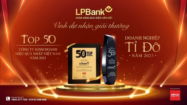 LPBank lọt Top 50 công ty kinh doanh hiệu quả nhất Việt Nam