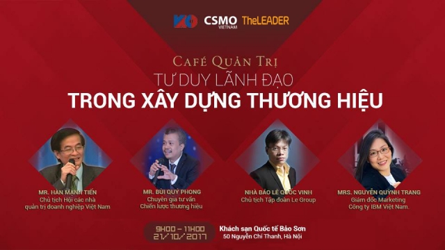 Tọa đàm 'Tư duy lãnh đạo trong xây dựng thương hiệu'