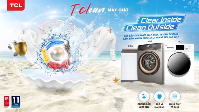 TCL lần đầu ra mắt 3 dòng máy giặt mới T-Clean  tại thị trường Việt Nam