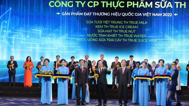 Sản phẩm của tập đoàn TH được vinh danh thương hiệu quốc gia