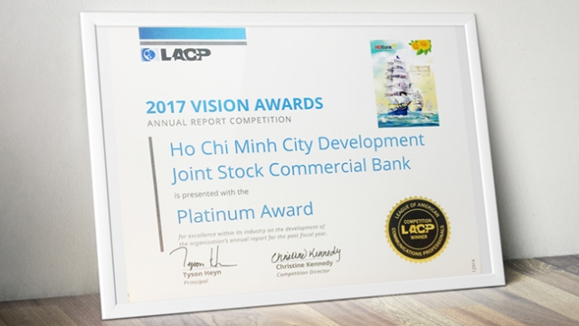 Báo cáo thường niên HDBank đạt giải cao nhất của hội truyền thông Mỹ