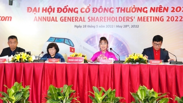 Vietjet đặt mục tiêu có lãi trong năm 2022, phát triển e-logistic, chia cổ tức 20% bằng cổ phần