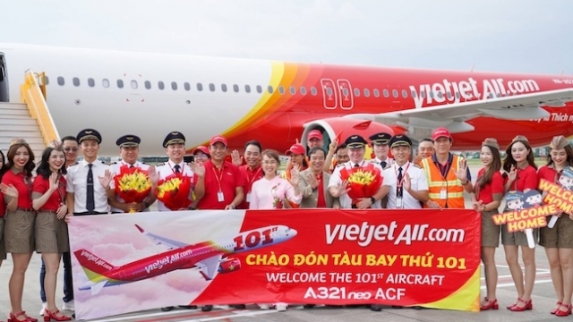 Vietjet liên tục nhận tàu bay mới