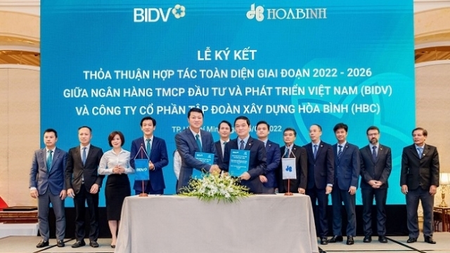 Tập đoàn Xây dựng Hòa Bình và BIDV kí hợp tác toàn diện giai đoạn 2022 – 2026