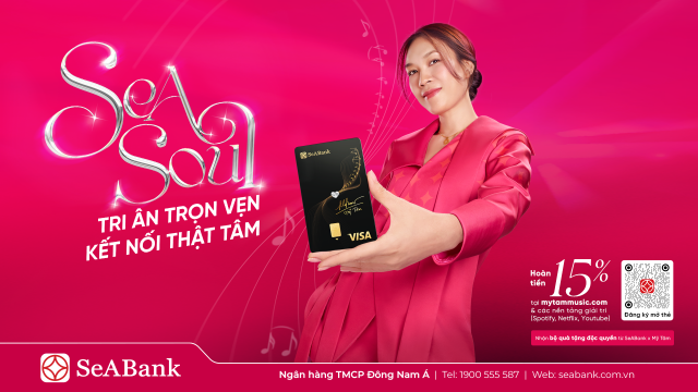 SeABank cùng ca sĩ Mỹ Tâm ra mắt thẻ Visa SeASoul 2in1 