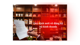 Quy định mới về đăng ký hộ kinh doanh