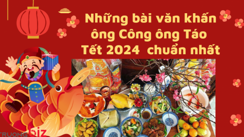 Những bài văn khấn ông Công ông Táo 2024 chuẩn nhất cho gia chủ một năm sung túc