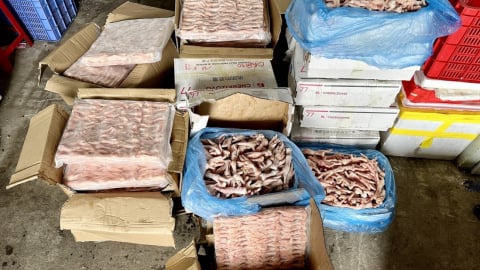Thái Nguyên: Ngăn chặn hơn 500kg chân gà nhập lậu