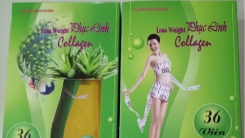 Thực phẩm bảo vệ sức khỏe Loss Weight Phục Linh Collagen chứa chất cấm Sibutramine