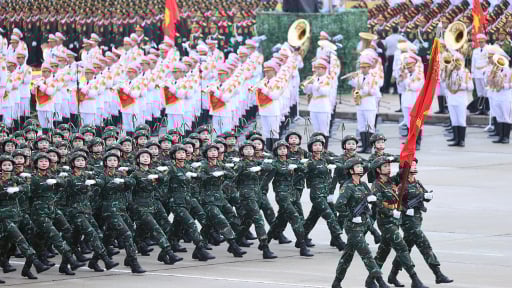 Chùm ảnh: Các khối diễu binh của quân đội nhân dân Việt Nam tại A80