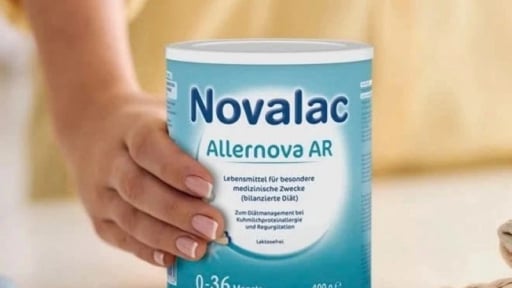 Thu hồi lô sữa bột trẻ em Allernova AR của Pháp