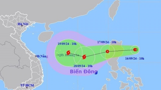 Áp thấp nhiệt đới mạnh lên thành bão số 4 với 2 kịch bản đổ bộ