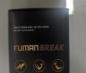 Thực phẩm bảo vệ sức khỏe FUMANBREAK chứa chất cấm Sildenafil