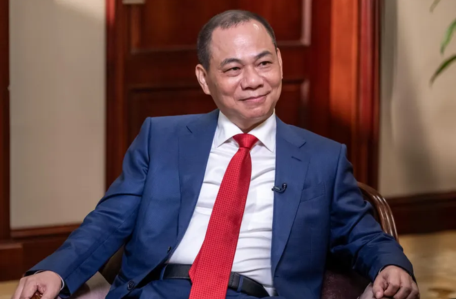 Sau phiên giao dịch chứng khoán ngày 20/5 tài sản tỷ phú Phạm Nhật Vượng đạt hơn 10 tỷ USD, vượt Chủ tịch Tập đoàn Samsung Jay Y. Lee