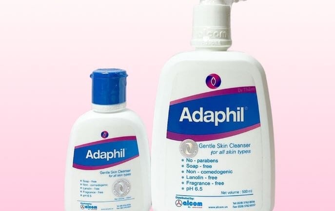Thu hồi sữa rửa mặt Adaphil Gentle Skin Cleanser chứa hai chất bảo quản Methylparaben và Propylparaben