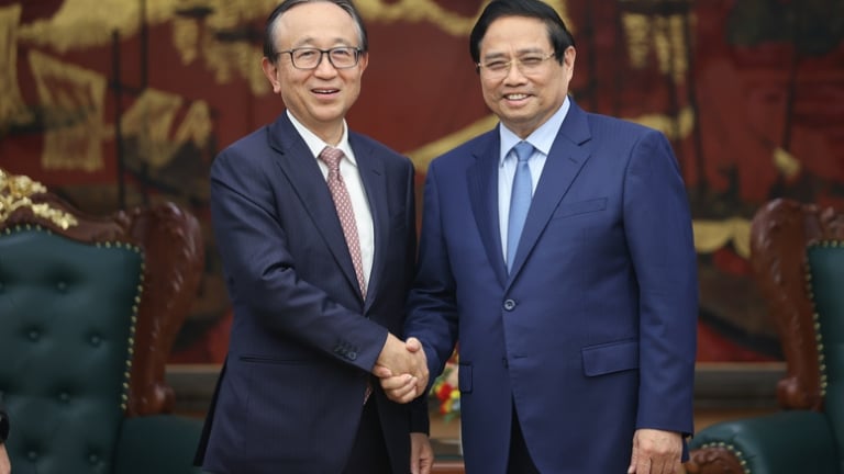 Thủ tướng đề nghị ngân hàng hàng đầu Nhật Bản và thế giới tham gia Trung tâm tài chính quốc tế tại Việt Nam