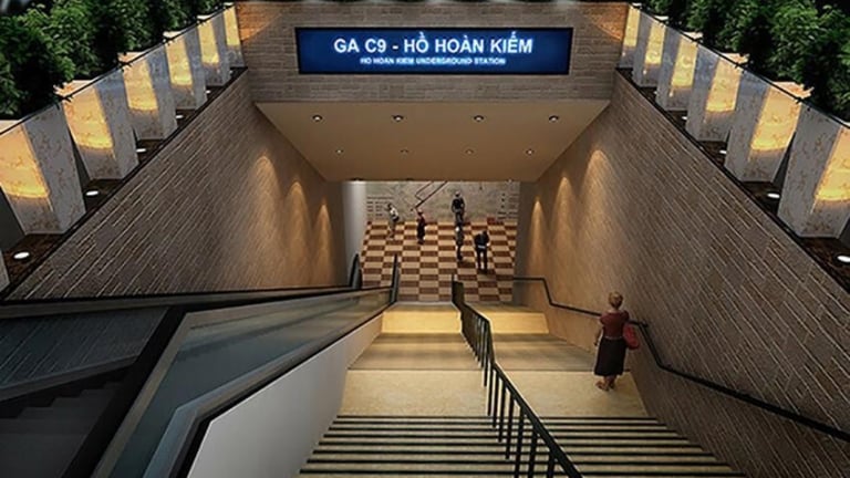 Tuyến metro số 2 sẽ có nhà ga ngầm đặc biệt 4 tầng sát hồ Gươm