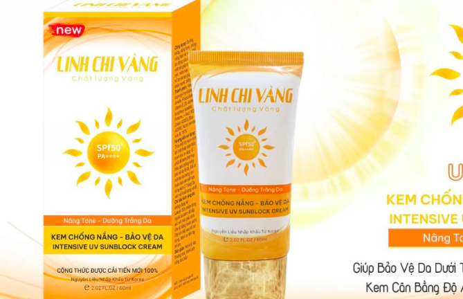 Kem chống nắng, bảo vệ da Linh Chi Vàng của Công ty Nguyễn Hoàng Na bị thu hồi