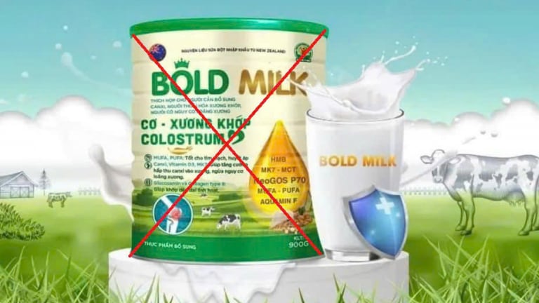 TP HCM: Phát hiện một nhà thuốc kinh doanh sữa bột giả Bold Milk - cơ xương khớp Colostrum 