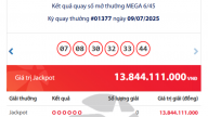 Kết quả xổ số Vietlott Power ngày 10/7/2025