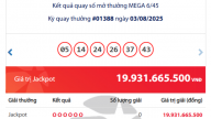 Kết quả xổ số Vietlott Power ngày 5/8/2025