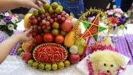 Cách bày mâm ngũ quả Trung thu đơn giản nhưng đẹp mắt
